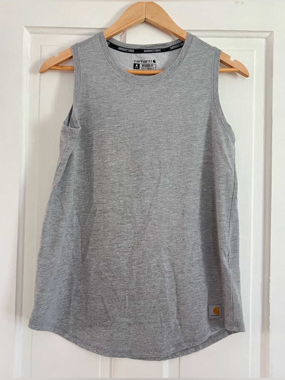 Carhartt Force Relaxed Fit Women’s Medium Gray Crew Neck Tank Top Sleeveless
